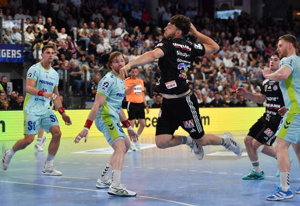 10 05 2026 Handball 1 Bundesliga DAIKIN HBL Season 2025 2026 31 Matchday HC Erlangen Metropolregion Nürnberg HCE VfL Gummersbach OGo xogox Tobias Buck 39, HC Erlangen HCE