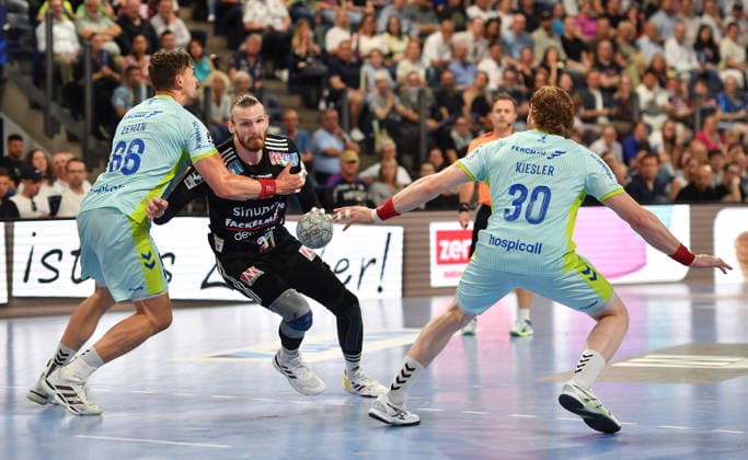 10 05 2026 Handball 1 Bundesliga DAIKIN HBL Season 2025 2026 31 Matchday HC Erlangen Metropolregion Nürnberg HCE VfL Gummersbach OGo xogox Stepan Zeman 66, VfL Gummersbach Antonio Metzner 27, HC Erlangen HCE