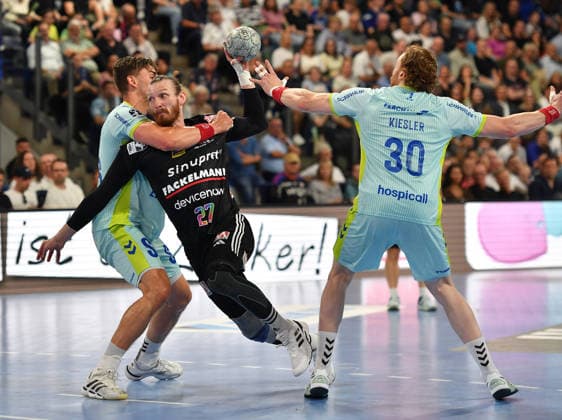 10 05 2026 Handball 1 Bundesliga DAIKIN HBL Season 2025 2026 31 Matchday HC Erlangen Metropolregion Nürnberg HCE VfL Gummersbach OGo xogox Stepan Zeman 66, VfL Gummersbach Antonio Metzner 27, HC Erlangen HCE