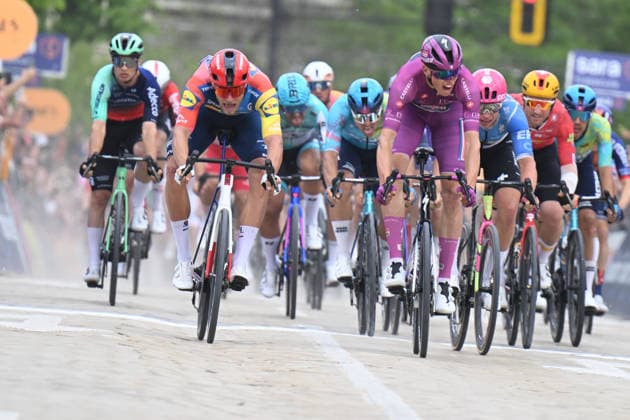 10-05-2026 Giro D italia; Tappa 03 Plovdiv - Sofia; 2026, Soudal - Quick Step; 2026, Lidl - Trek; Magnier, Paul; Milan, Jonathan; Sofia; 