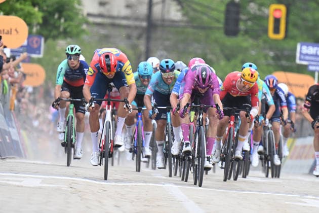 10-05-2026 Giro D italia; Tappa 03 Plovdiv - Sofia; 2026, Soudal - Quick Step; 2026, Lidl - Trek; Magnier, Paul; Milan, Jonathan; Sofia; 