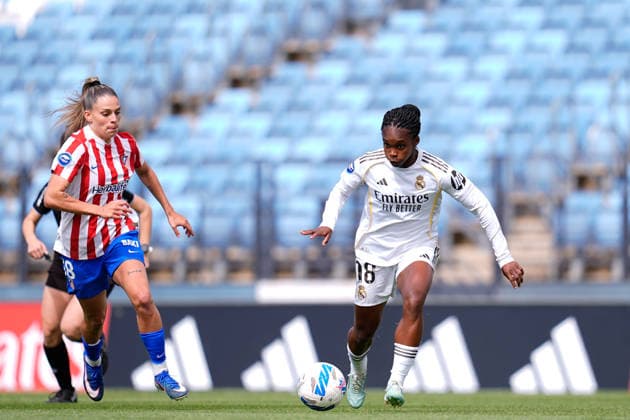 May 10, 2026, Valdebebas, Madrid, Spain: Linda Caicedo of Real Madrid in action during the Spanish Women League, Liga F, football match played between Real Madrid and Atletico De Madrid at Alfredo Di Stefano stadium on May 10, 2026, in Valdebebas, Madrid, Spain. Valdebebas Spain - ZUMAa181 20260510_zaa_a181_044 Copyright: xDennisxAgyemanx