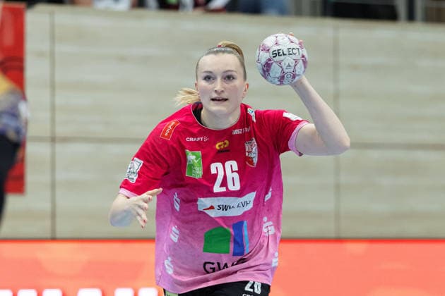 Cara Reuthal Halle, 26 , SV Union Halle Neustadt vs Buxtehuder SV, Handball Bundesliga Frauen, Play Offs 5 11 Matchday 4, Season 2025 26, 10 05 2026 Halle SWH Arena Sachsen Anhalt Germany