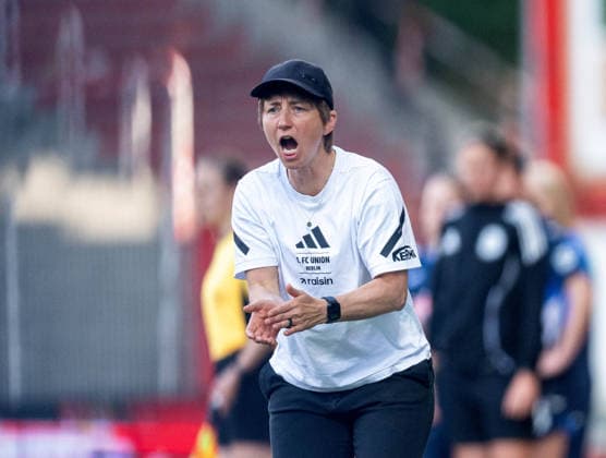 Soccer, Women, Season 2025 2026, Google Pixel Women Bundesliga 25 Matchday , 1 FC Union Berlin TSG 1899 Hoffenheim, Coach Ailien Poese 1 FC Union , 10 05 2026, Copyright: xMatthiasxKochx
