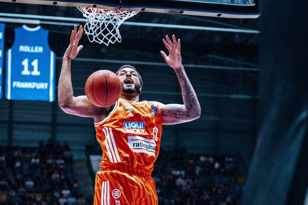 Joel Soriano ratiopharm Ulm, 12 GER, Skyliners Frankfurt vs ratiopharm Ulm, easyCredit BBL, Bundesliga, Matchday 34, Season 2025 2026 10 05 2026 Eibner Pressefoto Attila Ziga GER, Skyliners Frankfurt vs ratiopharm Ulm, easyCredit BBL, Bundesliga, Matchday 34, Season 2025 2026 10 05 2026 Frankfurt am Main Copyright: xEibner-Pressefotox EP_AZA