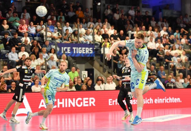 10 05 2026 Handball 1 Bundesliga DAIKIN HBL Season 2025 2026 31 Matchday HC Erlangen Metropolregion Nuremberg HCE VfL Gummersbach OGo xogox Kristjan Horzen 27, VfL Gummersbach