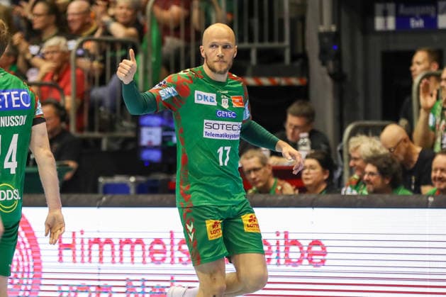 10 05 2026, xgox, Handball Daikin HBL SC Magdeburg Handball Sport Verein Hamburg emspor, v l Tim Hornke Magdeburg, 17 Jubel, Torjubel, jubelt ueber das Tor, celebrate the goal, celebration Magdeburg
