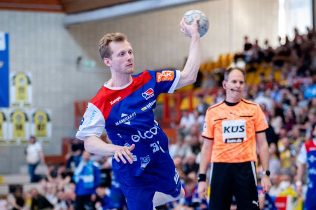 Krefeld, 10 05 2026, Handball, Men, 2 Bundesliga, 31 Matchday, 2025 2026 HSG Krefeld Niederrhein HBW Balingen Weilstetten Sascha Pfattheicher HBW Balingen Weilstetten, 30 on seven-meter penalty kick
