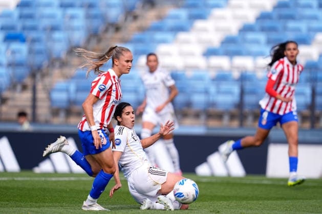 May 10, 2026, Valdebebas, Madrid, Spain: Alba Redondo of Real Madrid in action during the Spanish Women League, Liga F, football match played between Real Madrid and Atletico De Madrid at Alfredo Di Stefano stadium on May 10, 2026, in Valdebebas, Madrid, Spain. Valdebebas Spain - ZUMAa181 20260510_zaa_a181_071 Copyright: xDennisxAgyemanx