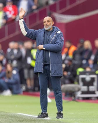 West Ham United v Arsenal FC, Premier League, Football, London Stadium, London, UK - 10 May 2026 West Ham United Head Coach Nuno Espirito Santo reacts London London Stadium Stratford GBR, UK NEWSPAPERS OUT Copyright: xEllixBirchx