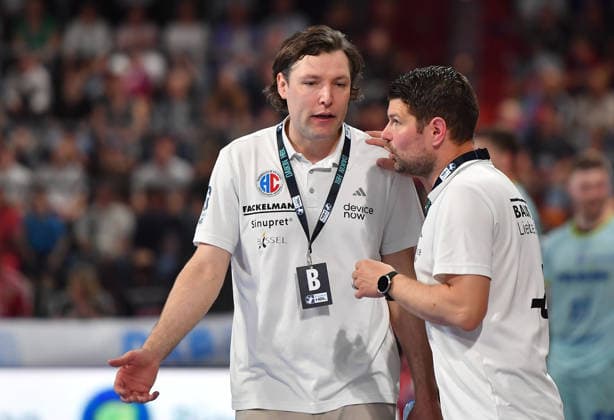 10 05 2026 Handball 1 Bundesliga DAIKIN HBL Season 2025 2026 31 Matchday HC Erlangen Metropolregion Nürnberg HCE VfL Gummersbach OGo xogox Johannes Sellin Coach HC Erlangen HCE