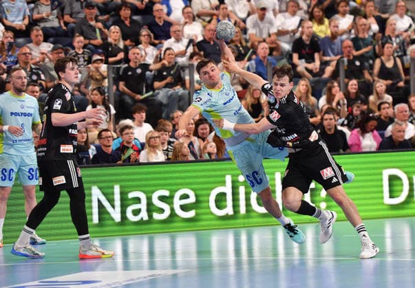 10 05 2026 Handball 1 Bundesliga DAIKIN HBL Season 2025 2026 31 Matchday HC Erlangen Metropolregion Nürnberg HCE VfL Gummersbach OGo xogox Kay Smits 31, VfL Gummersbach Lars Genz 3, HC Erlangen HCE