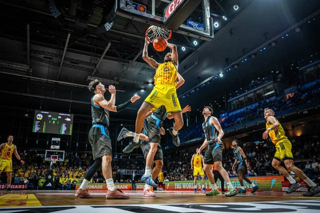 Basketball Berlin 10 05 2026 Season 2025 2026 EasyCredit BBL 1 Bundesliga Men, Men Alba Berlin Science City Jena Norris Agbakoko Alba Berlin, No 17