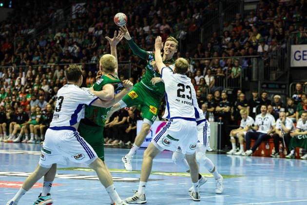 Gisli Kristjansson SC Magdeburg,10 Handball Bundesliga Season 2025 2026 SC Magdeburg vs HSV Hamburg at the GETEC Arena in Magdeburg Action,Handball,Germany,10 05 2026