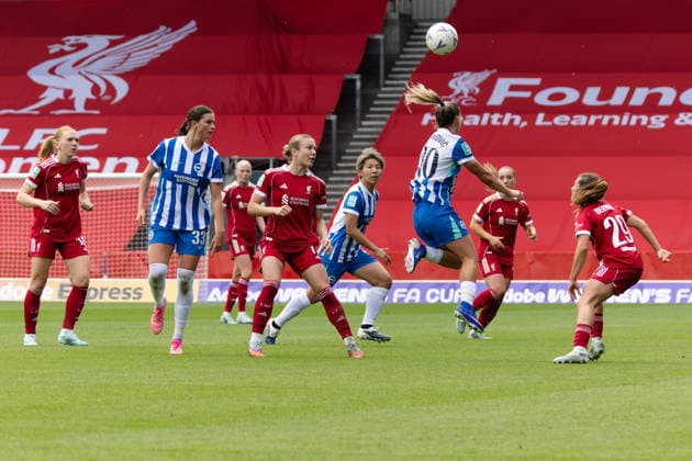 Liverpool FC Women v Brighton & Hove Albion Women Adobe Women™s FA Cup Semi-Final Jelena Cankovic of Brighton & Hove Albion Women in action during the Adobe Women™s FA Cup Semi-Final match between Liverpool FC Women and Brighton & Hove Albion Women at Brewdog Stadium in St Helens, England, on May 10, 2026., Credit:Victoria Cropper Vicky Pearson Avalon UK, Merseyside, St.Helens, Brewdog Stadium  Copyright: xVictoriaxCropperx xVickyxPearsonx xAvalonx 1097935698