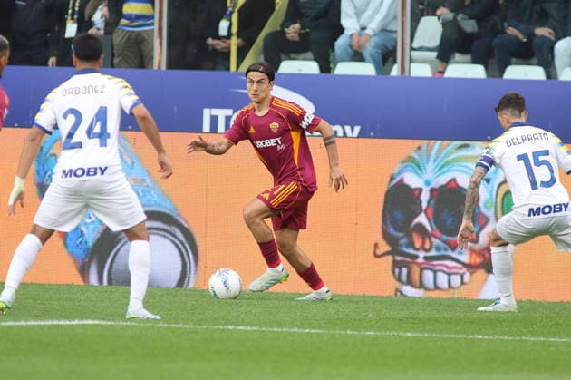 May 10, 2026, Parma: AS Roma s Paulo Dybala play the ball during the italian soccer, Serie A match between Parma Calcio vs AS Roma on May 10, 2026 at the Ennio Tardini stadium in Parma (PR), Italy. ANSA . Soccer: Serie A; Parma Vs Roma  - ZUMAa110 20260510_zaf_a110_058 Copyright: xDavidexCasentinix