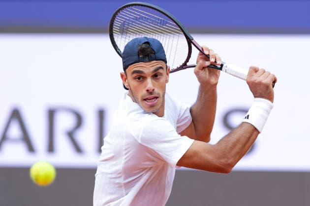 Juan Manuel Cerundolo of Argentina during the match against Lorenzo Musetti of Italy at the Internazionali BNL d Italia 2026 tennis tournament at Foro Italico in Rome (Italy) on May, 10, 2026. AntoniettaxBaldassarre