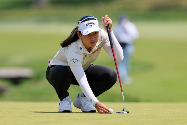 WEST CALDWELL, NJ - MAY 10: Atthaya Thitikul of Thailand gets ready to putt the ball the twelfth hole during the final round of the Mizuho Americas Open on May 10, 2026 at Mountain Ridge Country Club in West Caldwell, New Jersey. (Photo by Andrew Mordzynski Icon Sportswire) GOLF: MAY 10 LPGA, Golf Damen Mizuho Americas Open EDITORIAL USE ONLY Icon2605107765629