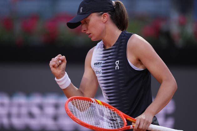 Iga Swiatek (POL) during the match between Elisabetta Cocciaretto (ITA) vs Iga Swiatek (POL) at the Italian Open in Rome, Sunday, May 10, 2026. (Alfredo Falcone LaPresse)  Copyright: xAlfredoxFalcone LaPressex