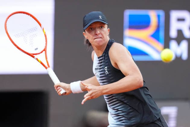 Iga Swiatek of Poland during the match against Elisabetta Cocciaretto of Italy at the Internazionali BNL d Italia 2026 tennis tournament at Foro Italico in Rome (Italy) on May, 10, 2026. AntoniettaxBaldassarre