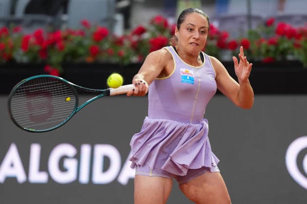 Elisabetta Cocciaretto of Italy during the match against Iga Swiatek of Poland at the Internazionali BNL d Italia 2026 tennis tournament at Foro Italico in Rome (Italy) on May, 10, 2026. AntoniettaxBaldassarre