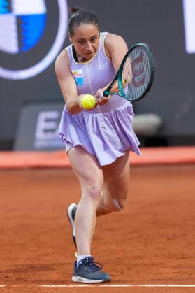 Elisabetta Cocciaretto of Italy during the match against Iga Swiatek of Poland at the Internazionali BNL d Italia 2026 tennis tournament at Foro Italico in Rome (Italy) on May, 10, 2026. AntoniettaxBaldassarre