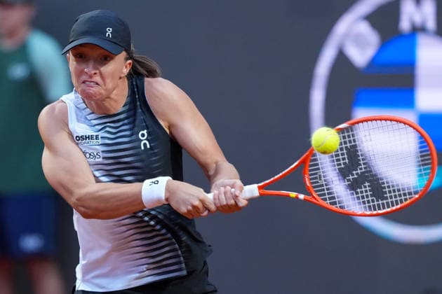 Iga Swiatek of Poland during the match against Elisabetta Cocciaretto of Italy at the Internazionali BNL d Italia 2026 tennis tournament at Foro Italico in Rome (Italy) on May, 10, 2026. AntoniettaxBaldassarre