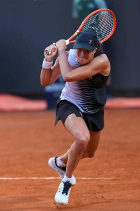 Iga Swiatek of Poland during the match against Elisabetta Cocciaretto of Italy at the Internazionali BNL d Italia 2026 tennis tournament at Foro Italico in Rome (Italy) on May, 10, 2026. AntoniettaxBaldassarre