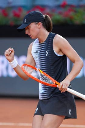 Iga Swiatek of Poland during the match against Elisabetta Cocciaretto of Italy at the Internazionali BNL d Italia 2026 tennis tournament at Foro Italico in Rome (Italy) on May, 10, 2026. AntoniettaxBaldassarre