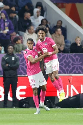 Toulouse FC v Olympique Lyonnais - Ligue 1 McDonald s 10 Yann GBOHO (tfc) - 24 Dayann METHALIE (tfc) during the Ligue 1 McDonald s match between Toulouse and Lyon at Stadium de Toulouse on May 10, 2026 in Toulouse, France. Toulouse France  Copyright: xFEPx 776348387