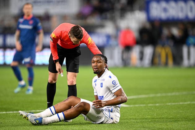 AJ Auxerre v OGC Nice - Ligue 1 McDonald s 2025 2026 24 Bryan OKOH (aja) during the Ligue 1 McDonald s match between Auxerre and Nice at Stade Abbe Deschamps on May 10, 2026 in Auxerre, France. Auxerre France  Copyright: xFEPx 776348384