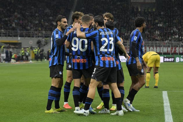 Foto IPP Paolo Bona Milano 10 05 2026 Campionato Serie A di Calcio stagione 2025 2026 partita Milan-Atalanta Nella foto Davide Zappacosta esulta dopo il gol del 0-2 Italy Photo Press Worldwide Copyright italy Italy ITALY  Copyright: xR4924_italyphotopressx