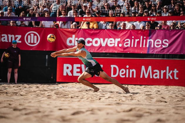 Beach volleyball men Allianz German Beach Tour 2026 Tourstop Düsseldorf 10 05 2026 Paul Henning Düsseldorf Robert Lehr Ufer North Rhine-Westphalia Germany
