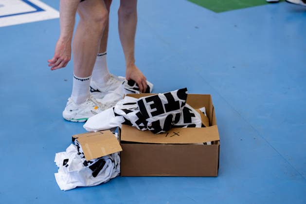 Krefeld, 10 05 2026, Handball, Men, 2 Bundesliga, 31 Matchday, 2025 2026 HSG Krefeld Niederrhein HBW Balingen Weilstetten Aufsteigershirts
