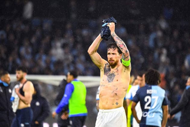 FOOTBALL : AC Le Havre vs Olympique de Marseille - Ligue 1 McDonald s - JournÃ e 33 - 10 05 2026 Pierre-Emile Hojbjerg (OM) Le HavreFrance  Copyright: xBaptistexAutissierx