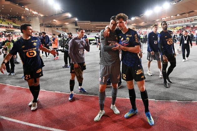 AS Monaco FC v Lille OSC - Ligue 1 McDonald s 2025 2026 01 Berke OZER (losc) - 12 Thomas MEUNIER (losc) during the Ligue 1 McDonald s match between Monaco and Lille at Stade Louis II on May 10, 2026 in Monaco, Monaco. Monaco Monaco  Copyright: xFEPx 776348385