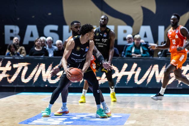 GER, easy Credit Basketball Bundesliga, Basketball Löwen Braunschweig Niners Chemnitz 10 05 2026, Volkswagenhalle, Braunschweig, GER, easy Credit Basketball Bundesliga, Basketball Löwen Braunschweig Niners Chemnitz Adrian Worthy Basketball Löwen Braunschweig, 0 Â Photo Alexander Trienitz Braunschweig Volkswagenhalle Niedersachsen Germany