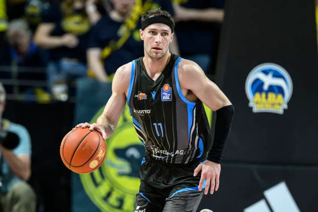 v l Jack Pagenkopf 11, Science City Jena , GER, Berlin, Basketball, Alba Berlin vs Science City Jena, in the Max Schmeling Halle , BBL, 10 5 2026 Copyright: HMBxMedia UwexKoch