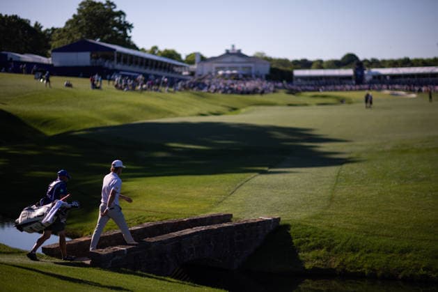 May 10, 2026: Kristoffer Reitan walks up the eighteenth hole during the final round of the 2026 Truist Championship at Quail Hollow Club in Charlotte, NC. ( CSM) Charlotte United States - ZUMAc04_ 20260510_zma_c04_048 Copyright: xScottxKinserx