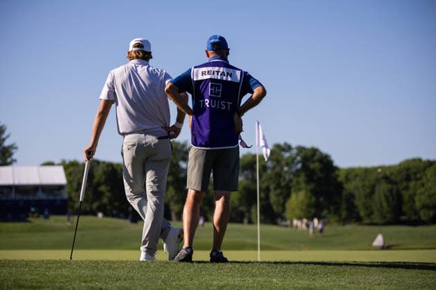 May 10, 2026: Kristoffer Reitan waits on the seventeenth green during the final round of the 2026 Truist Championship at Quail Hollow Club in Charlotte, NC. ( CSM) Charlotte United States - ZUMAc04_ 20260510_zma_c04_056 Copyright: xScottxKinserx