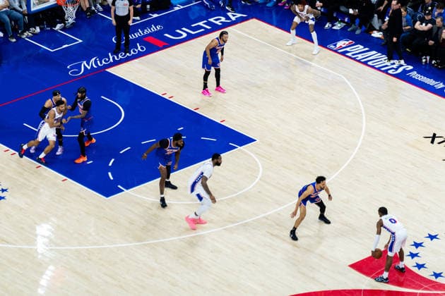Philadelphia 76ers v New York Knicks - Game Four PHILADELPHIA, UNITED STATES - MAY 10: Tyrese Maxey of the Philadelphia 76ers in action during Game 4 of the NBA, Basketball Herren, USA Eastern Conference Semifinals at Xfinity Mobile Arena on May 10, 2026 in Philadelphia, United States. Nathan Morris Anadolu Philadelphia United States. Editorial use only. Please get in touch for any other usage.  Copyright: x2026xAnadoluxNathanxMorrisx
