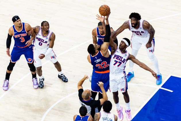 Basketball, NBA, Philadelphia 76ers - New York Knicks