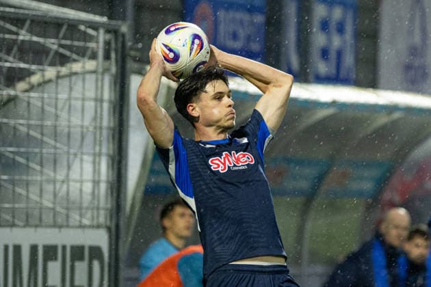 Deutschland: TSG Hoffenheim II vs. 1. FC Saarbrücken, 37. Spieltag, 3. Liga, Saison 2025 26, Dietmar Hopp Stadion (Sinsheim): Luca¯Erlein, (TSG¯1899¯Hoffenheim¯II, 24) beim Einwurf, Portraitfoto, Portrait, Einzelaufnahme, Porträt Sinsheim Dietmar-Hopp-Stadion Baden-Württemberg Deutschland *** Germany TSG Hoffenheim II vs 1 FC Saarbrücken, Matchday 37, 3 Liga, Season 2025 26, Dietmar Hopp Stadion Sinsheim Luca¯Erlein, TSG¯1899¯Hoffenheim¯II, 24 at throw-in, portrait photo, portrait, single shot, portrait Sinsheim Dietmar Hopp Stadion Baden Württemberg Germany Copyright: xBenedictxChristx
