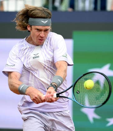 May 11, 2026, Rome: Andrey Rublev of Russia in action during his men s singles match against Alejandro Davidovich Fokina of Spain (not pictured) at the Italian Open tennis tournament in Rome, Italy, 11 May 2026. ANSA ETTORE FERRARI Italian Open Tennis Tournament  - ZUMAa110 20260511_zaf_a110_004 Copyright: xEttorexFerrarix