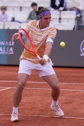 Mattia Bellucci (ITA) during the match between Mattia Bellucci (ITA) vs Martin Landaluce (ESP) at the Italian Open in Rome, Monday, May 11, 2026. (Alfredo Falcone LaPresse)  Copyright: xAlfredoxFalcone LaPressex