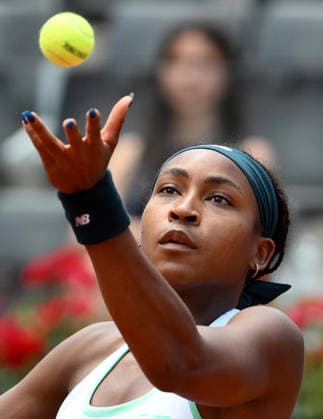 May 11, 2026, Rome: Coco Gauff of USA in action during her women s singles match against Iva Jovic of USA (not pictured) at the Italian Open tennis tournament in Rome, Italy, 11 May 2026. ANSA ETTORE FERRARI Italian Open Tennis Tournament  - ZUMAa110 20260511_zaf_a110_010 Copyright: xEttorexFerrarix