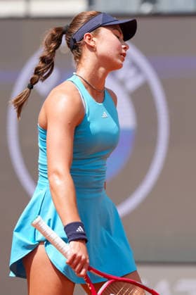 Iva Jovic of United States reacts during the match against Coco Gauff of United States at the Internazionali BNL d Italia 2026 tennis tournament at Foro Italico in Rome (Italy) on May, 11, 2026. AntoniettaxBaldassarre