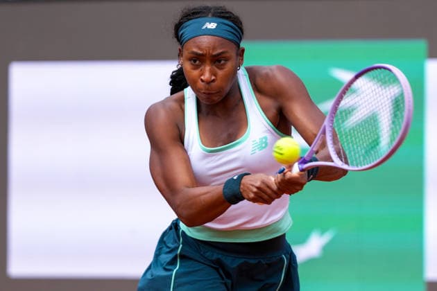 Coco Gauff of United States during the match against Iva Jovic of United States at the Internazionali BNL d Italia 2026 tennis tournament at Foro Italico in Rome (Italy) on May, 11, 2026. AntoniettaxBaldassarre