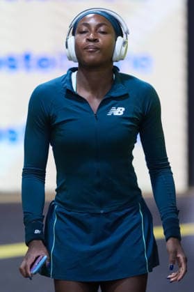 Coco Gauff of United States prepares for her match against Iva Jovic of United States at the Internazionali BNL d Italia 2026 tennis tournament at Foro Italico in Rome (Italy) on May, 11, 2026. AntoniettaxBaldassarre