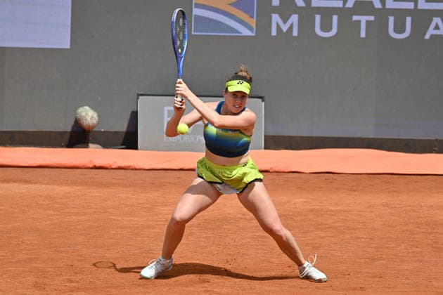 IPA84566483 - Linda Noskova CZE in action during men s singles match at the Internazionali BNL d Italia at Foro Italico in Rome. during the match of Italian Open Tennis, Day 8 at the Foro Italico on May 11, 2026 in Rome, Italy. during Internazionali BNL d Italia, International Tennis match in Rome, Italy, May 11 2026  Copyright: xRobertoxRamaccia IPAxSportx xx 84566483
